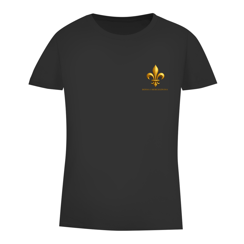 Damen Premium Bio T-Shirt Goldener Bosnischer Ljiljan