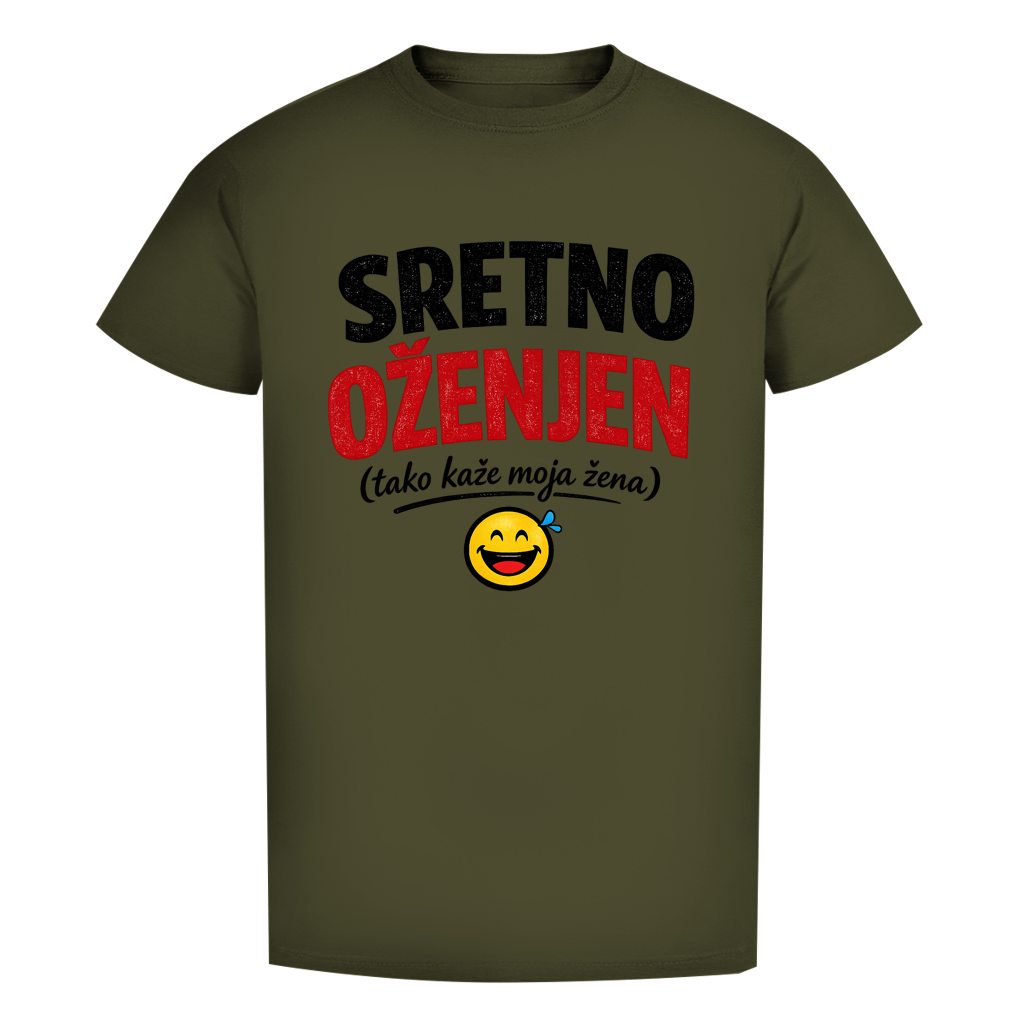 Sretno Oženjen Original Herren Premium Bio T-Shirt