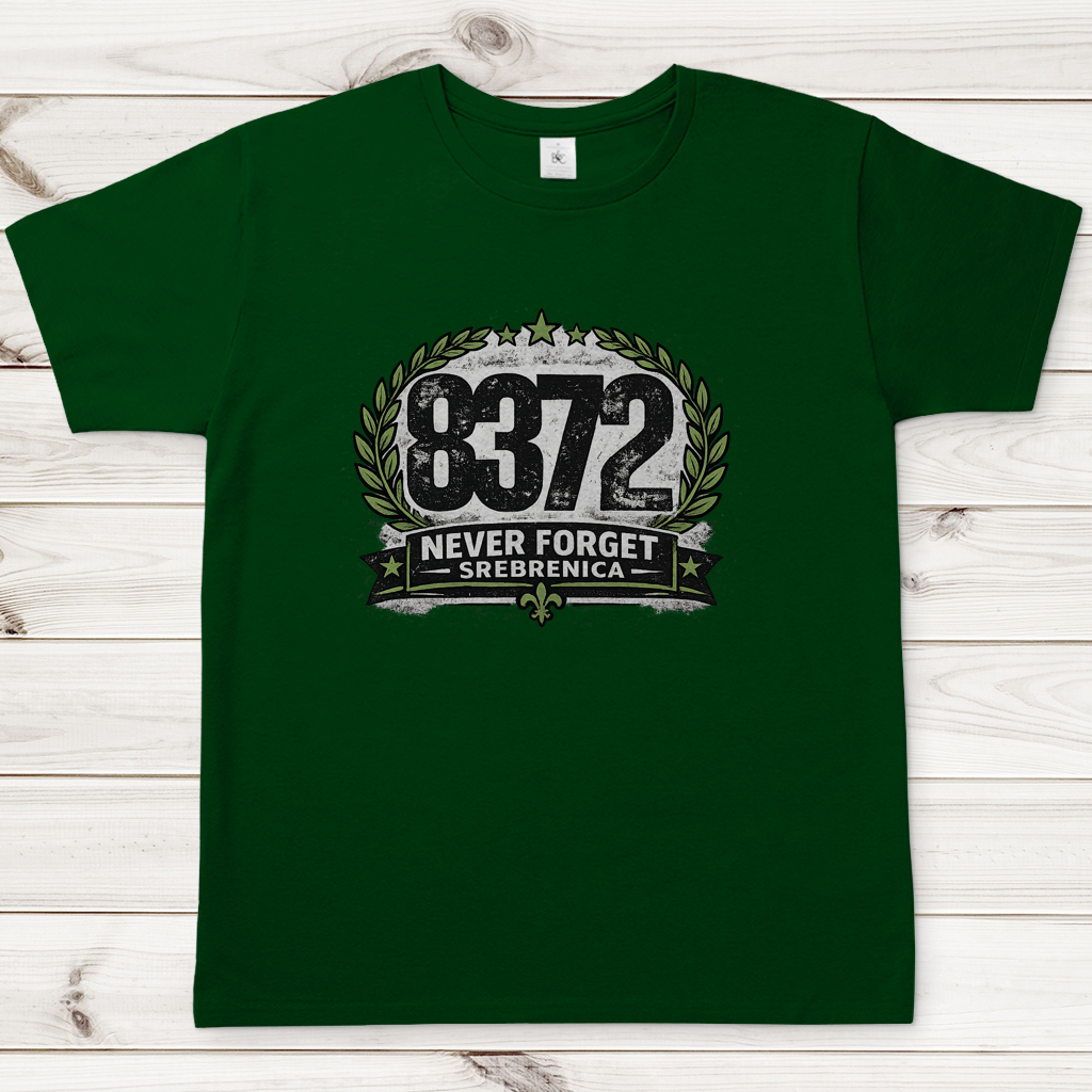 Herren T-Shirt Never Forget Srebrenica