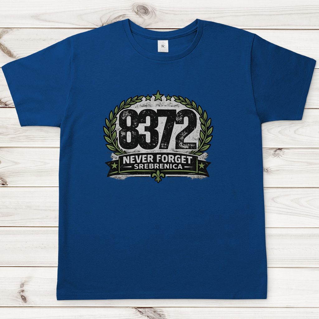 Herren T-Shirt Never Forget Srebrenica