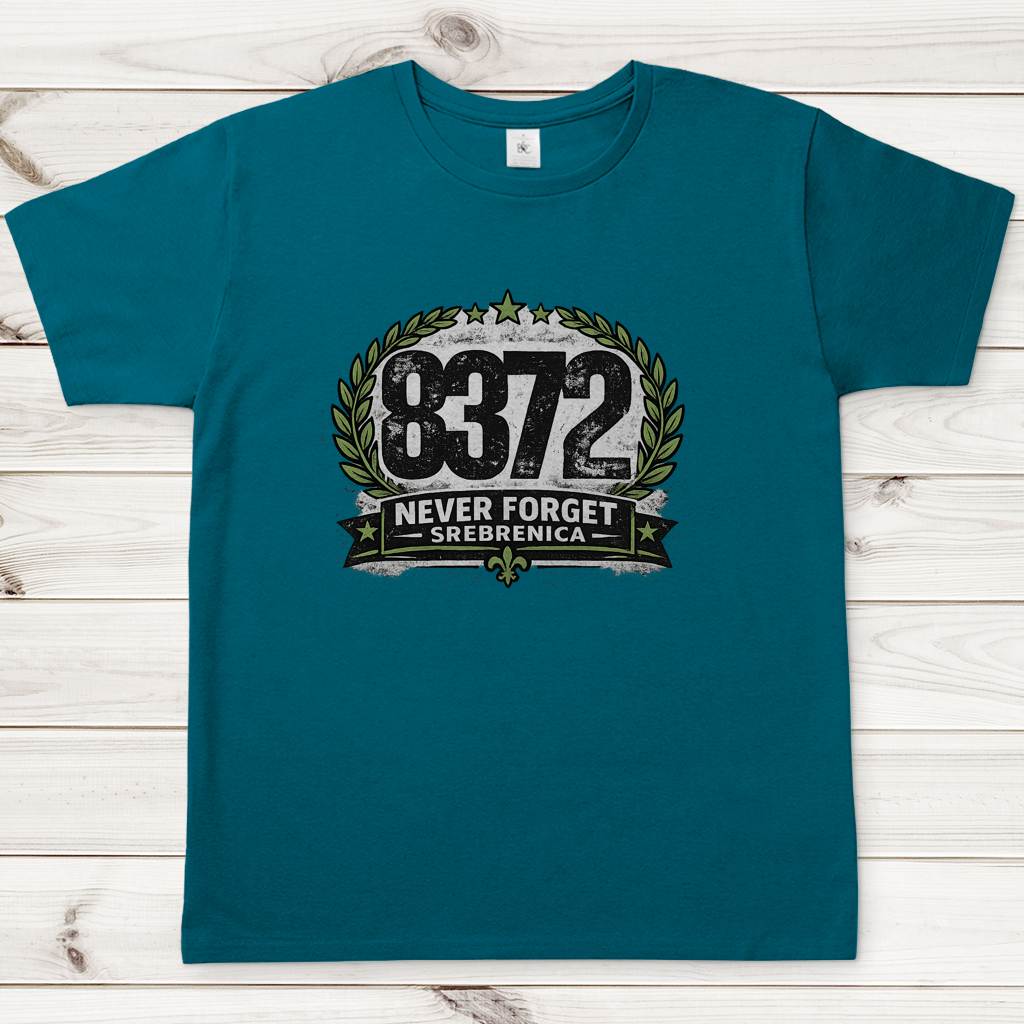 Herren T-Shirt Never Forget Srebrenica
