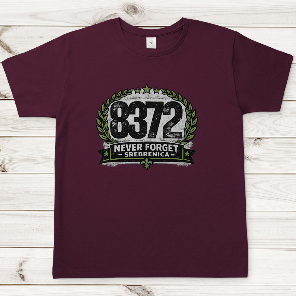 Herren T-Shirt Never Forget Srebrenica