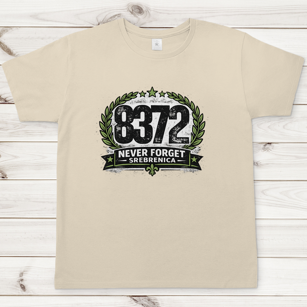 Herren T-Shirt Never Forget Srebrenica