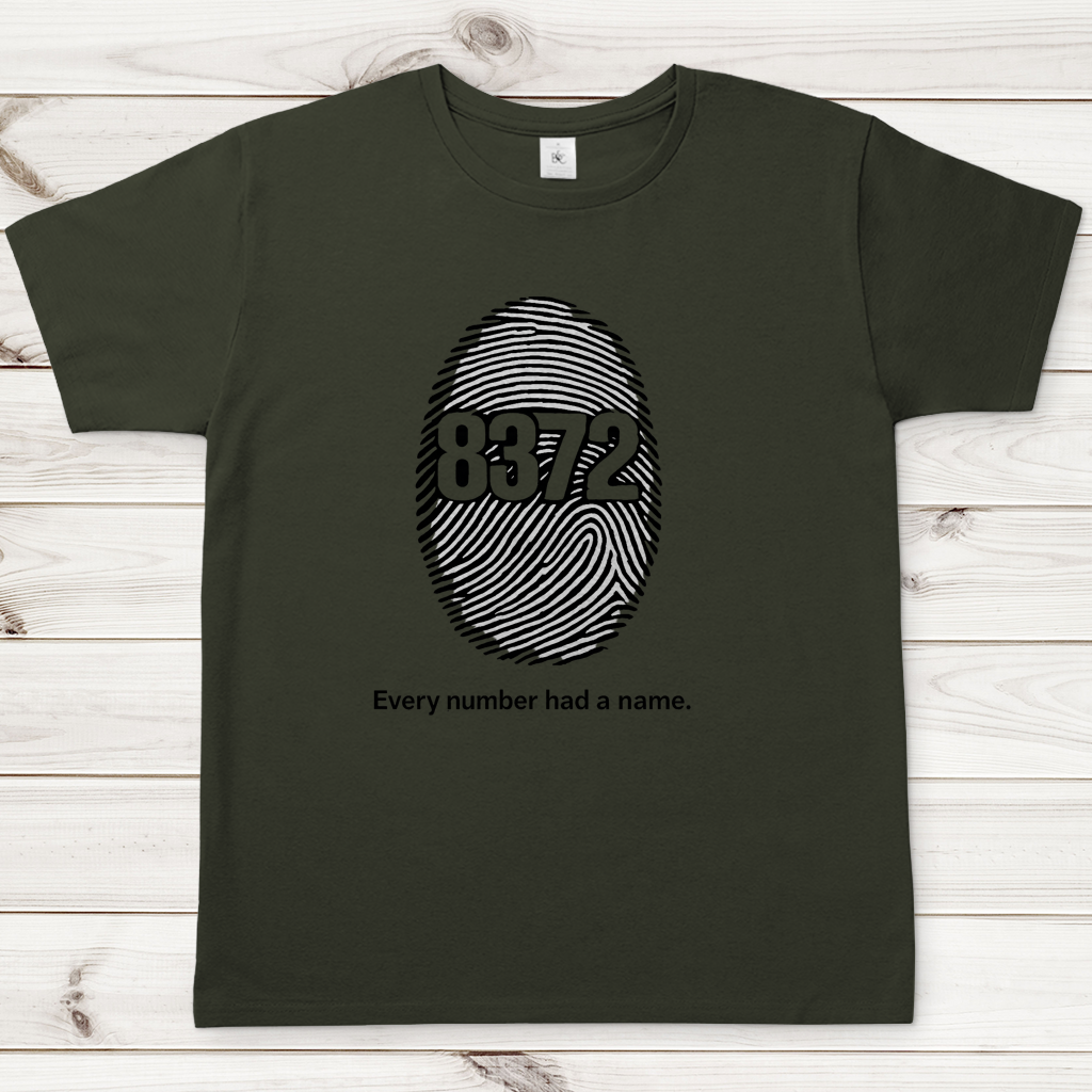 Herren T-Shirt Srebrenica Fingerprint