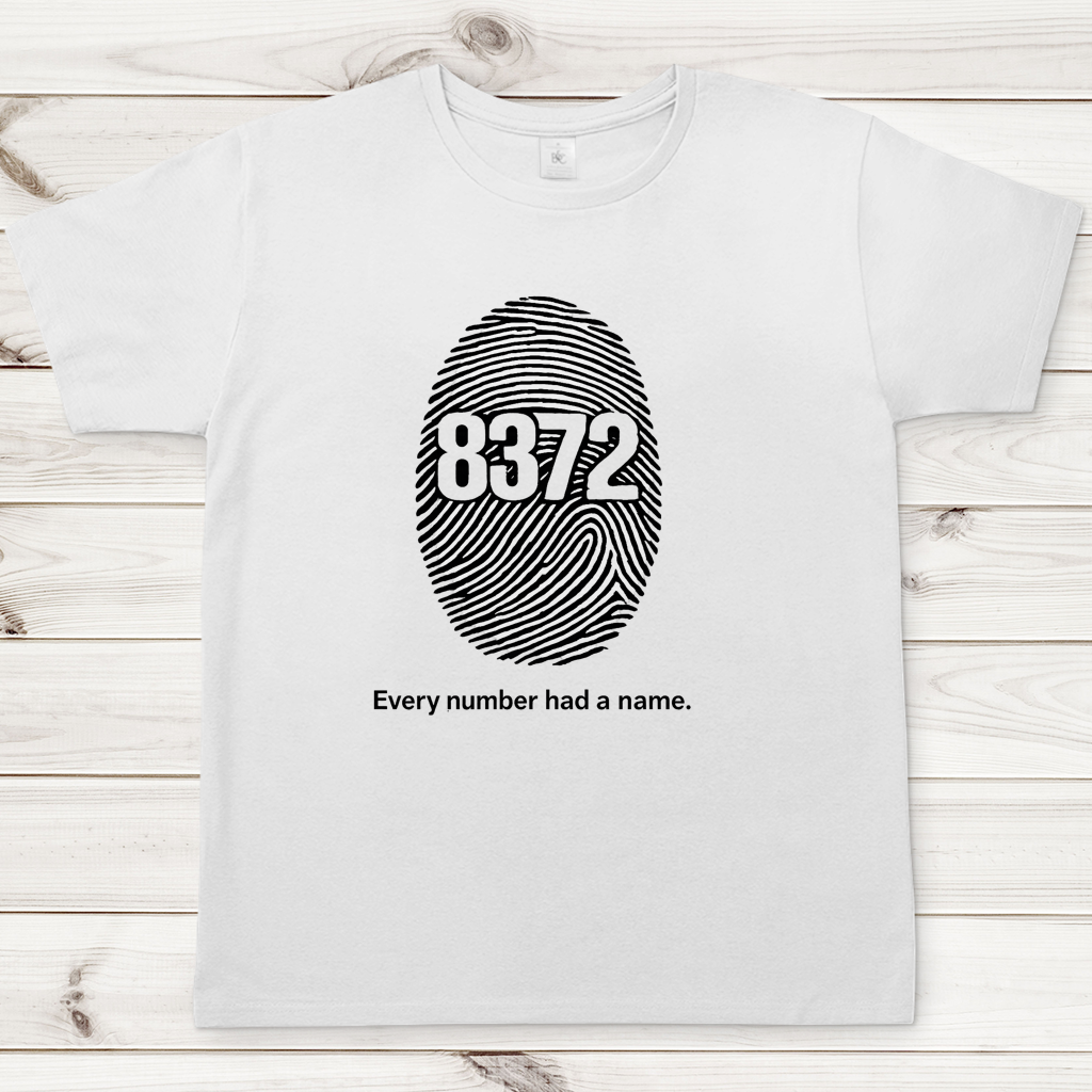 Herren T-Shirt Srebrenica Fingerprint