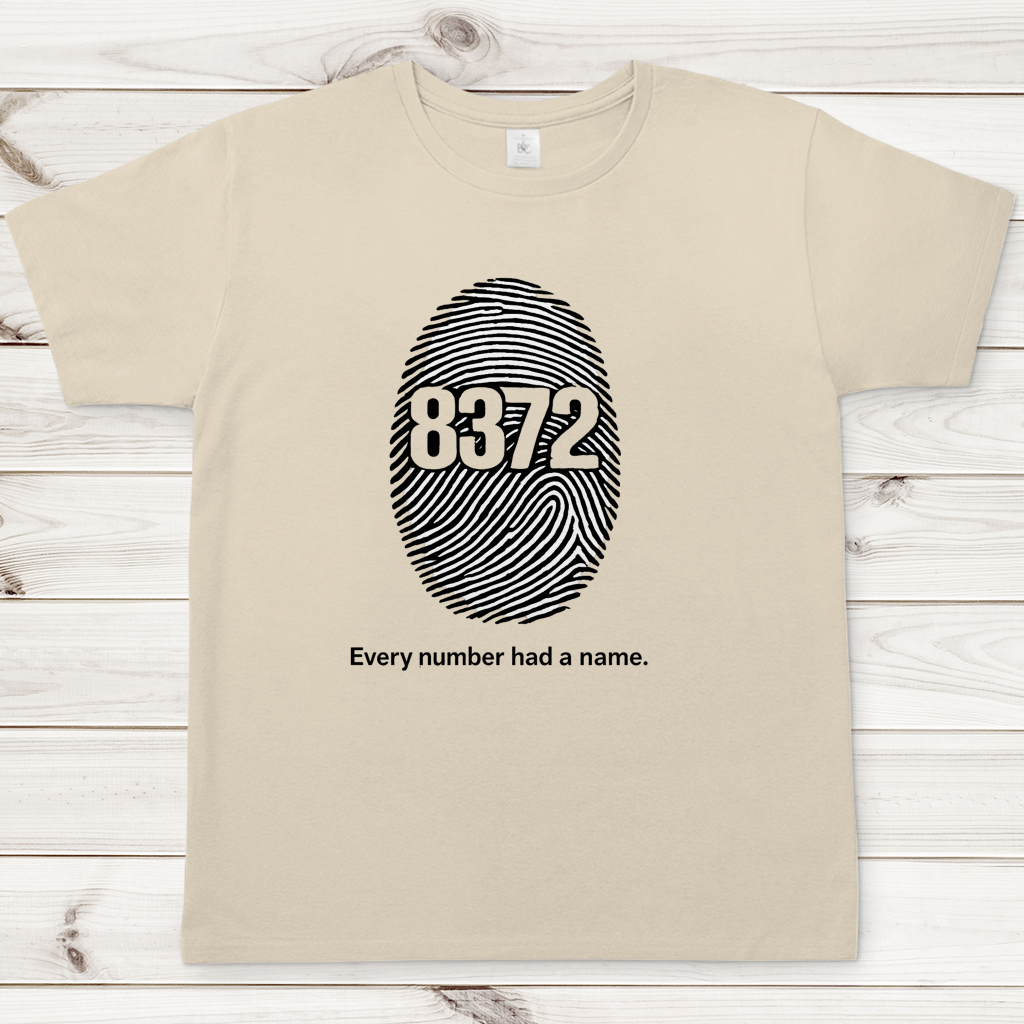 Herren T-Shirt Srebrenica Fingerprint