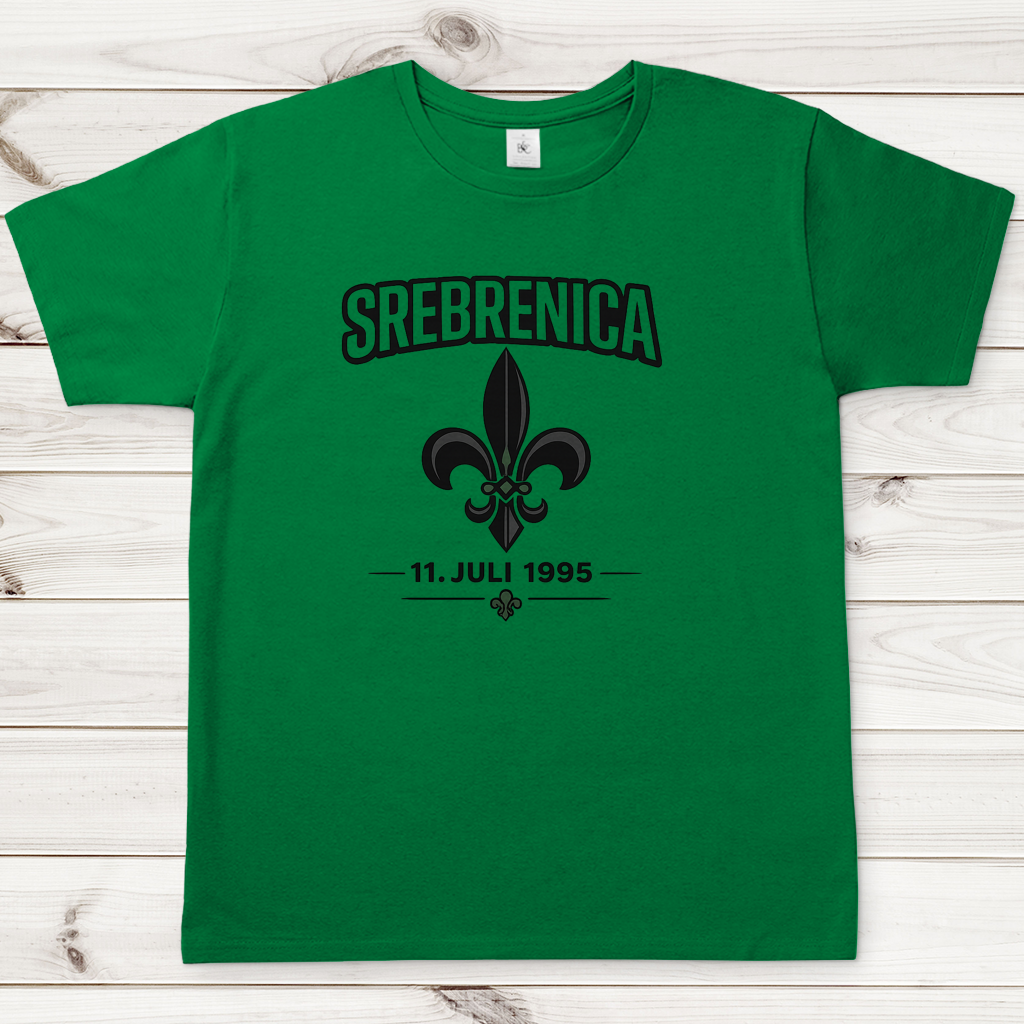 Herren T-Shirt Srebrenica Ljiljan