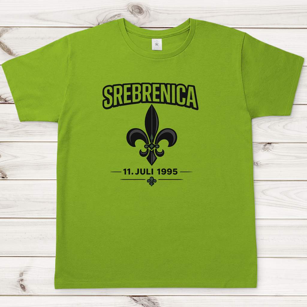 Herren T-Shirt Srebrenica Ljiljan