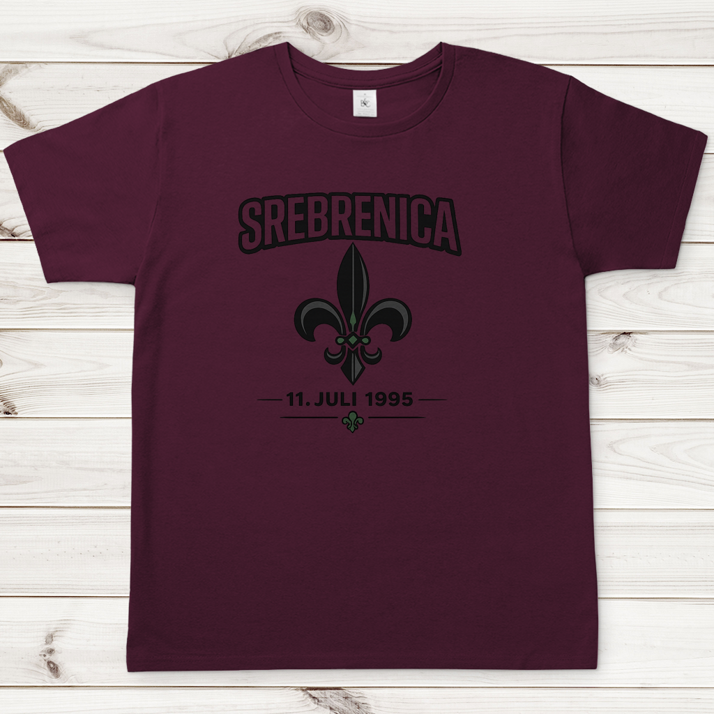 Herren T-Shirt Srebrenica Ljiljan