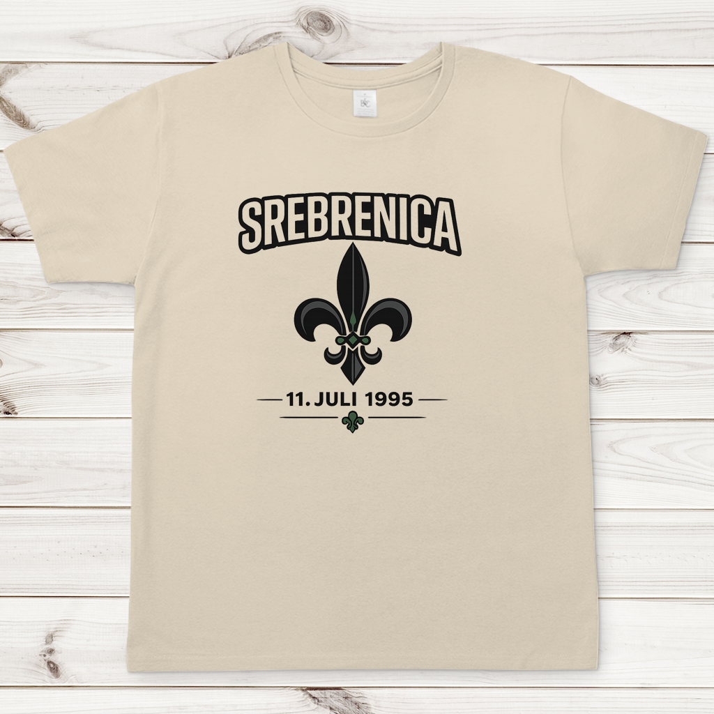 Herren T-Shirt Srebrenica Ljiljan