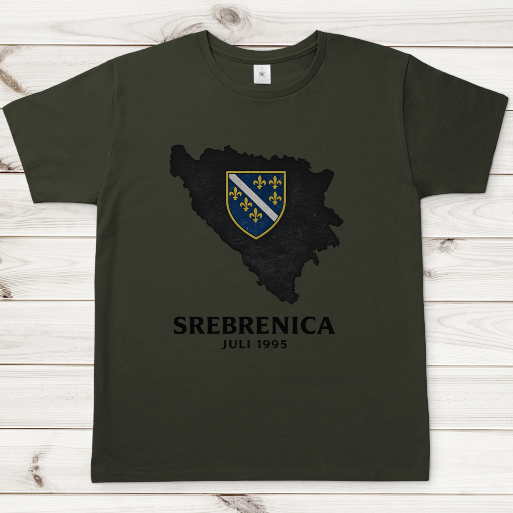 Herren T-Shirt Srebrenica Schwarz