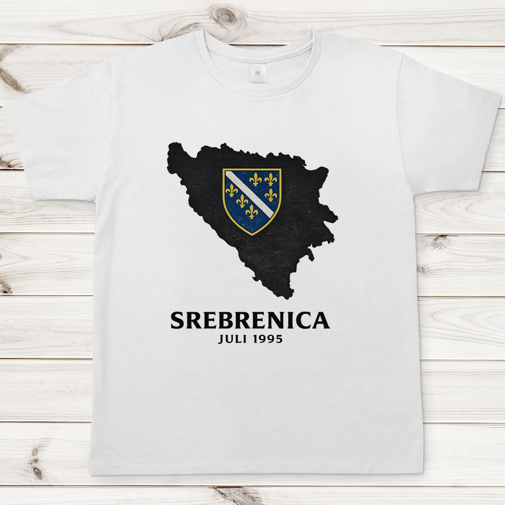 Herren T-Shirt Srebrenica Schwarz