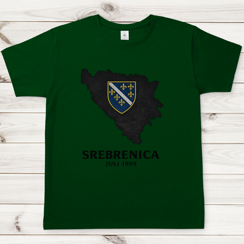 Herren T-Shirt Srebrenica Schwarz