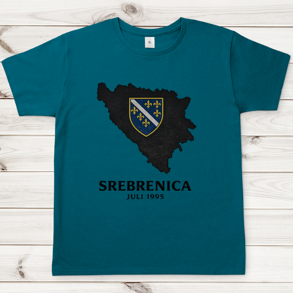 Herren T-Shirt Srebrenica Schwarz