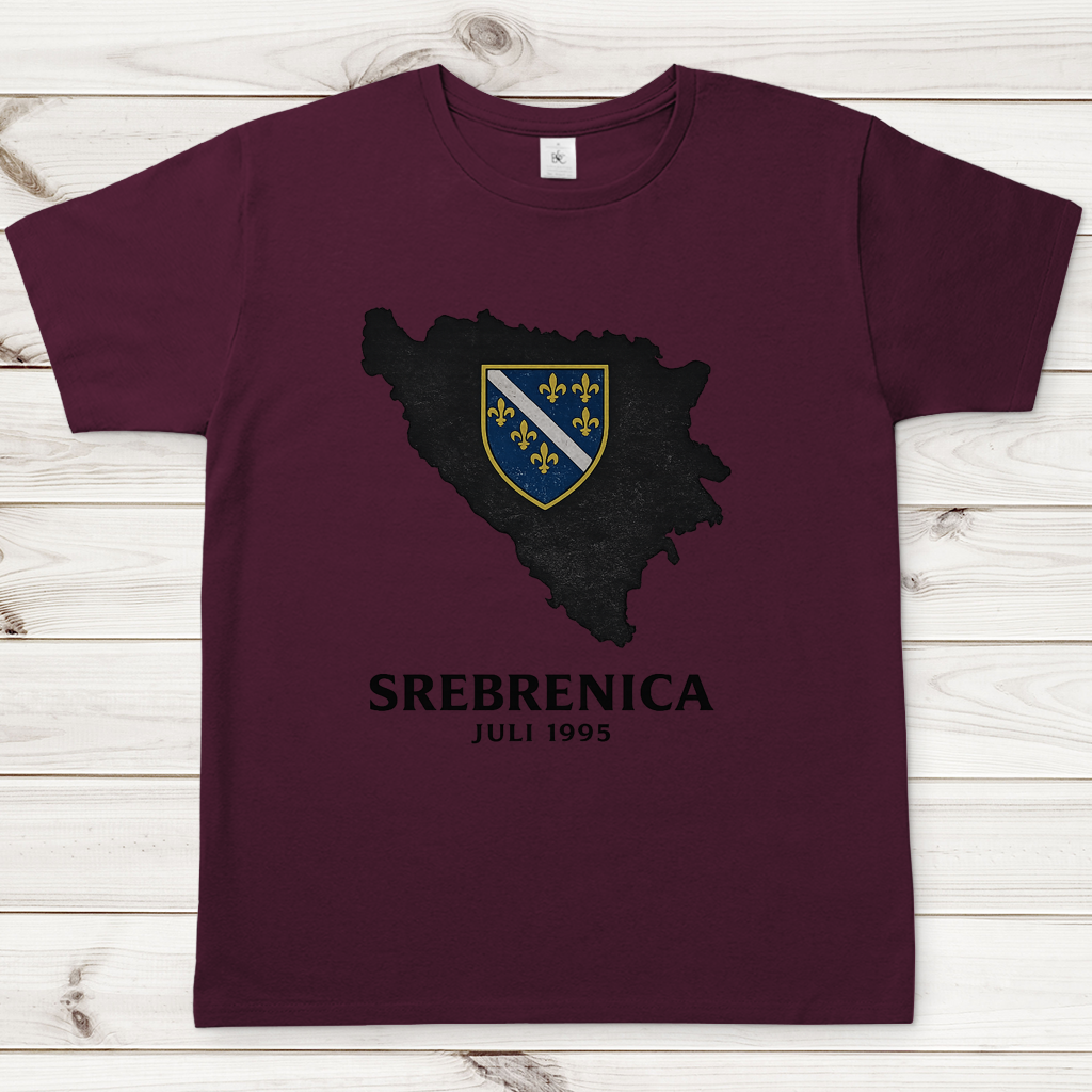 Herren T-Shirt Srebrenica Schwarz