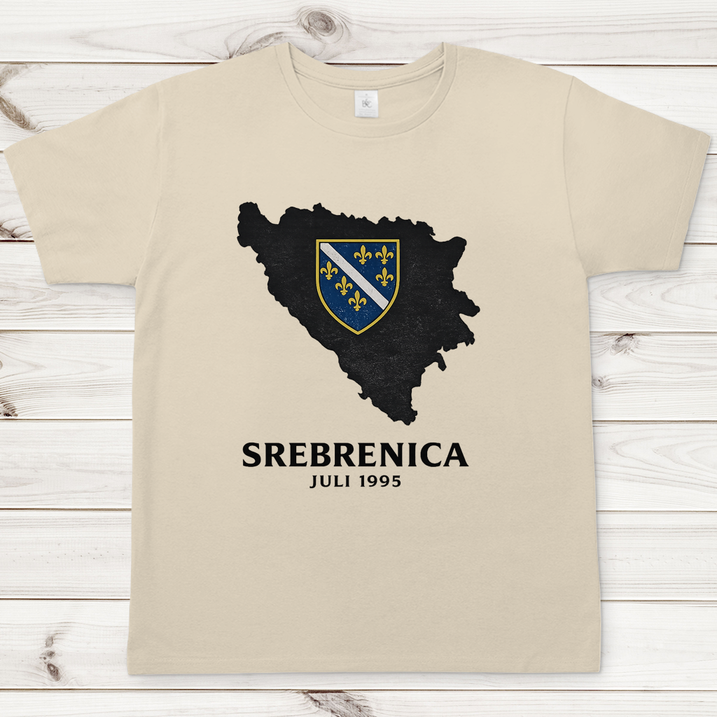 Herren T-Shirt Srebrenica Schwarz