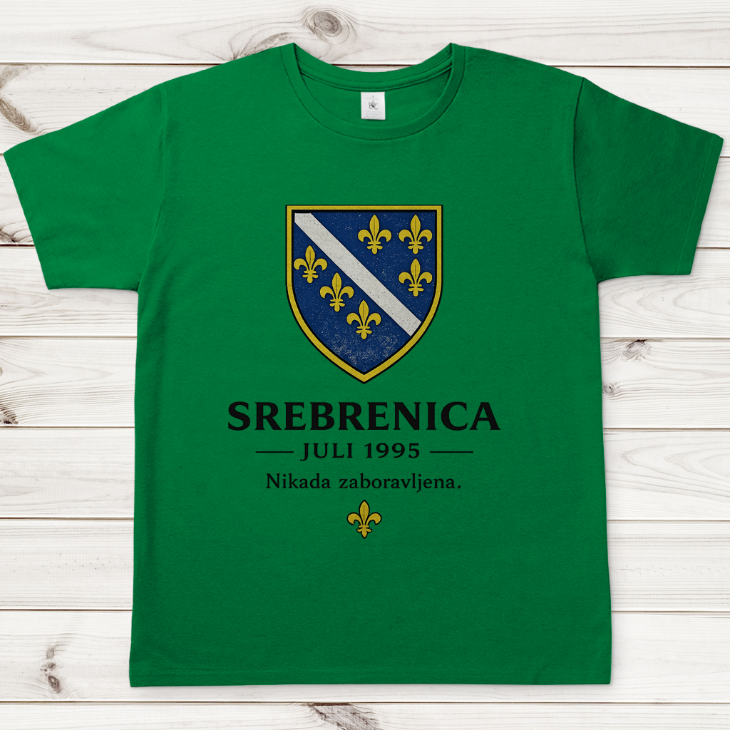 Herren T-Shirt Srebrenica Nikad Zaboravljena