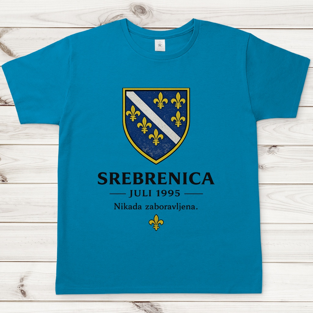 Herren T-Shirt Srebrenica Nikad Zaboravljena
