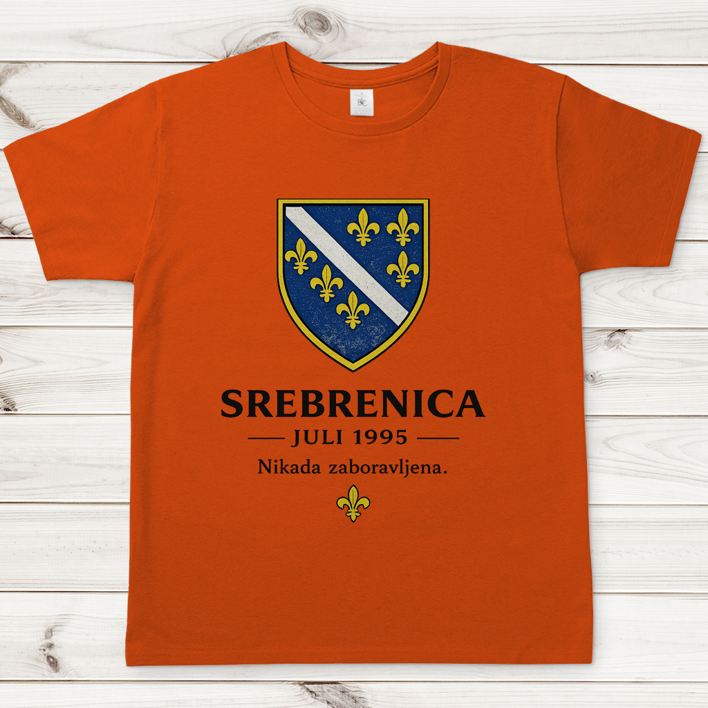 Herren T-Shirt Srebrenica Nikad Zaboravljena