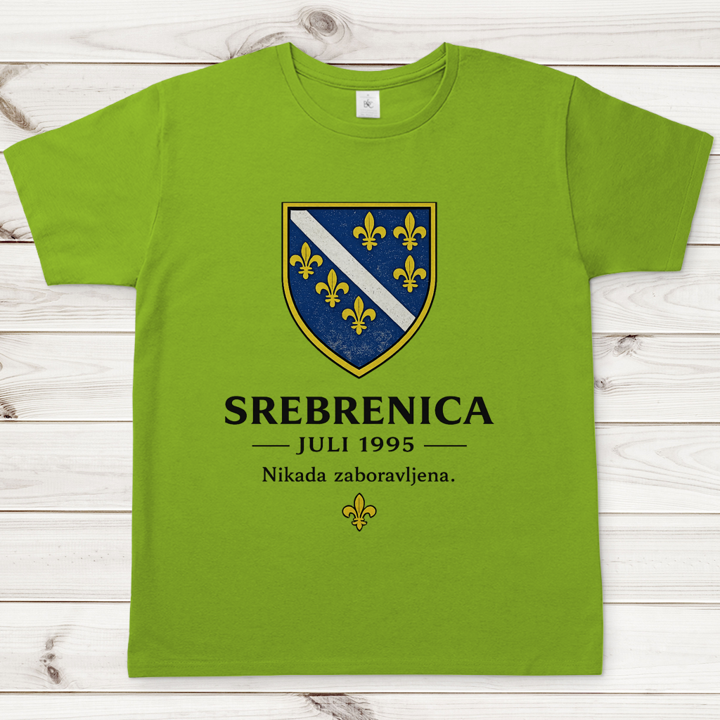Herren T-Shirt Srebrenica Nikad Zaboravljena