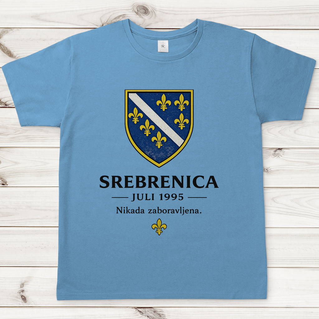 Herren T-Shirt Srebrenica Nikad Zaboravljena