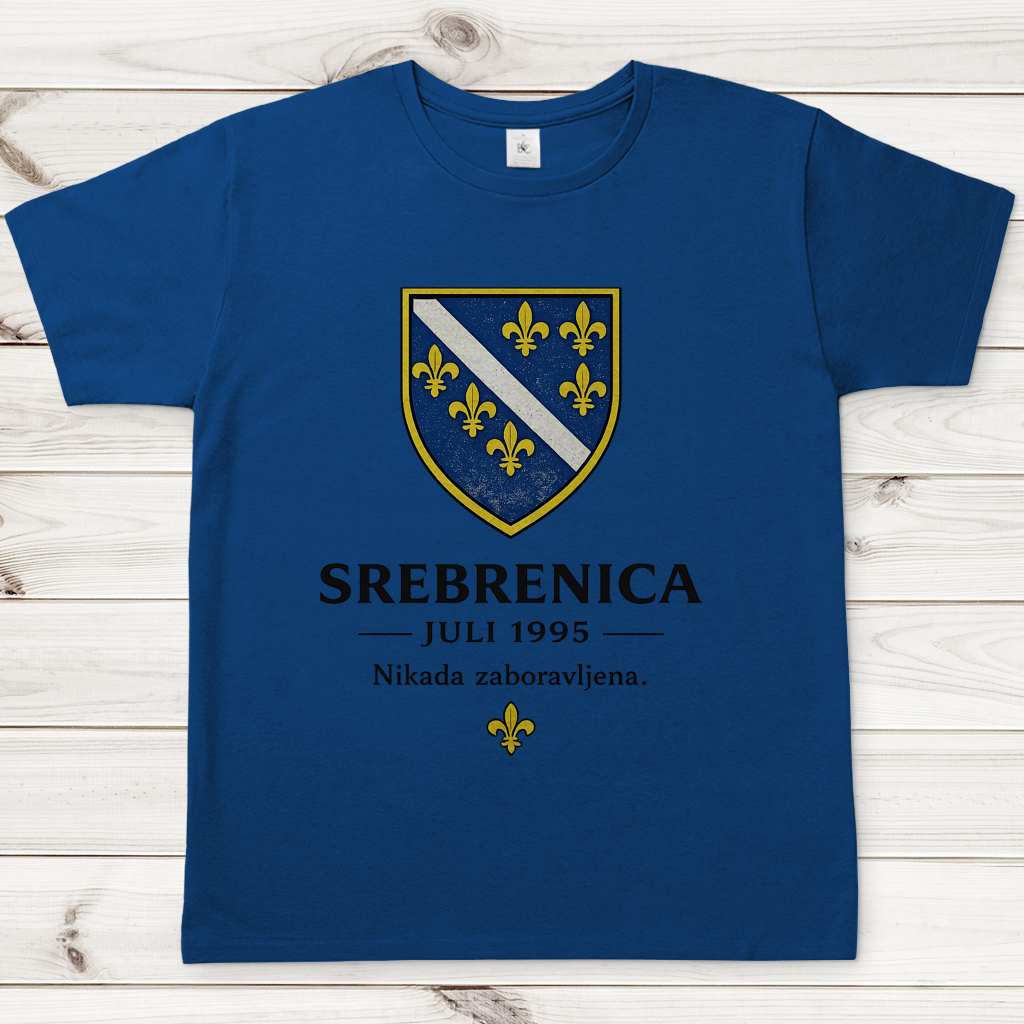 Herren T-Shirt Srebrenica Nikad Zaboravljena