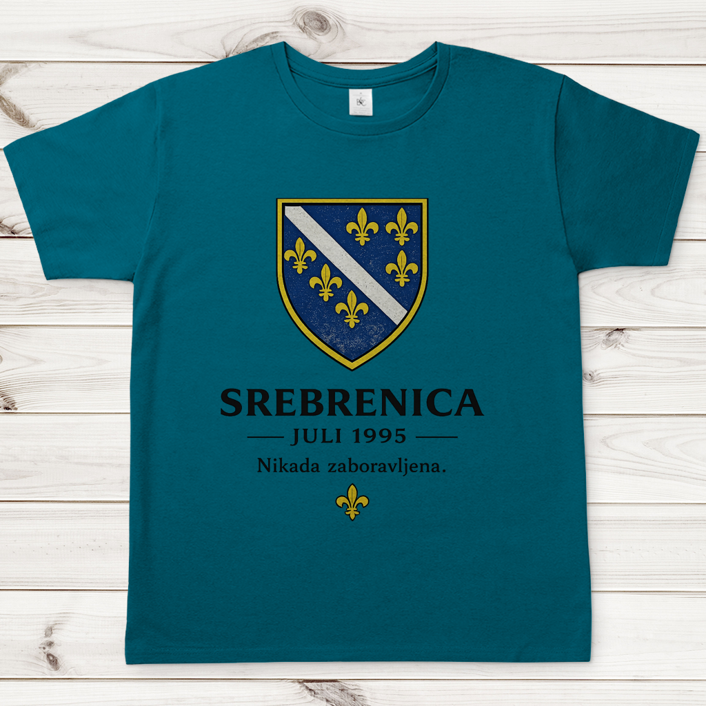Herren T-Shirt Srebrenica Nikad Zaboravljena