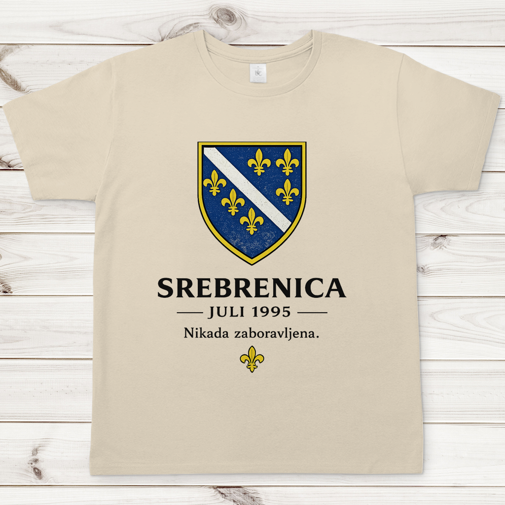 Herren T-Shirt Srebrenica Nikad Zaboravljena