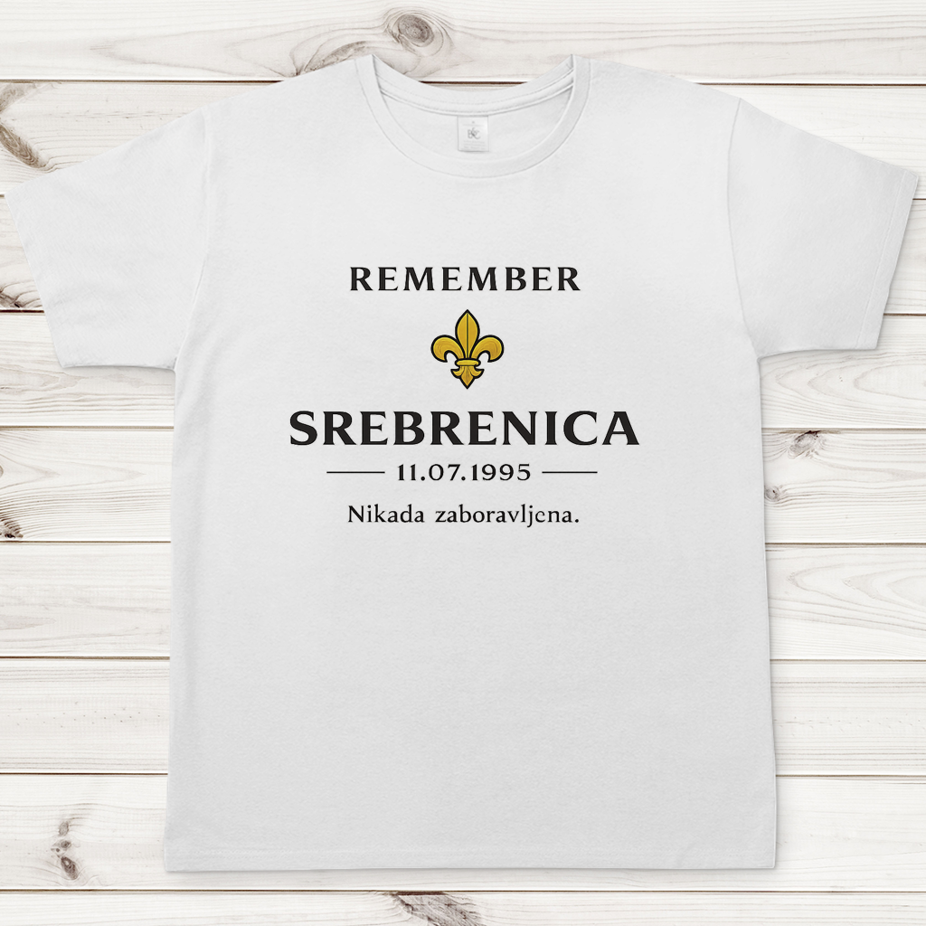 Herren T-Shirt Remember Srebrenica