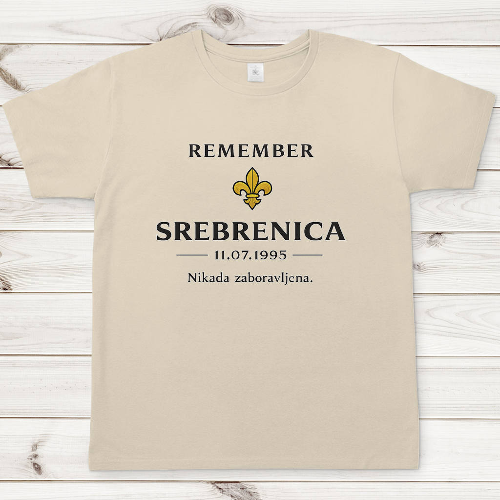 Herren T-Shirt Remember Srebrenica