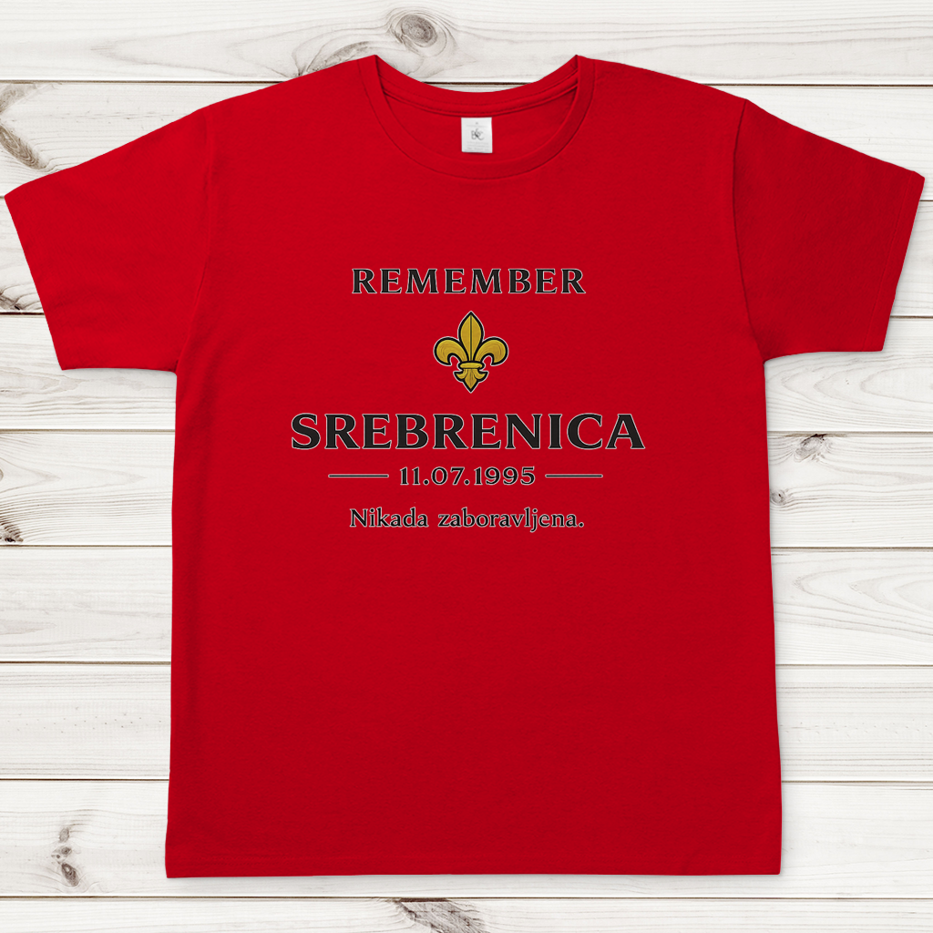 Herren T-Shirt Remember Srebrenica