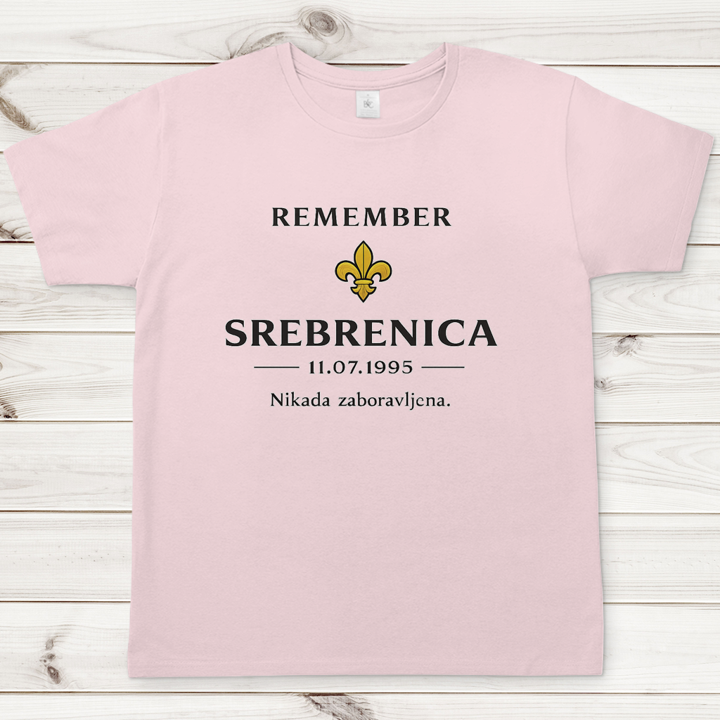 Herren T-Shirt Remember Srebrenica