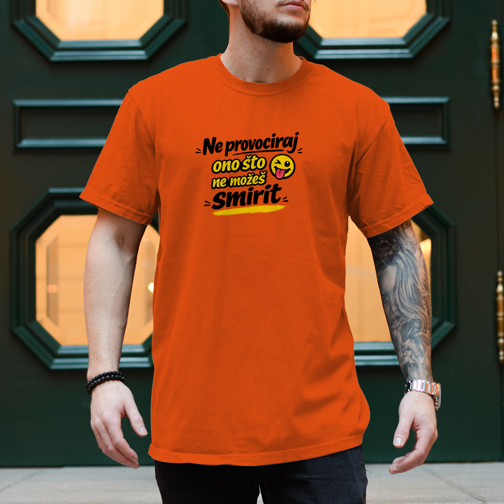 Herren T-Shirt Ne provociraj