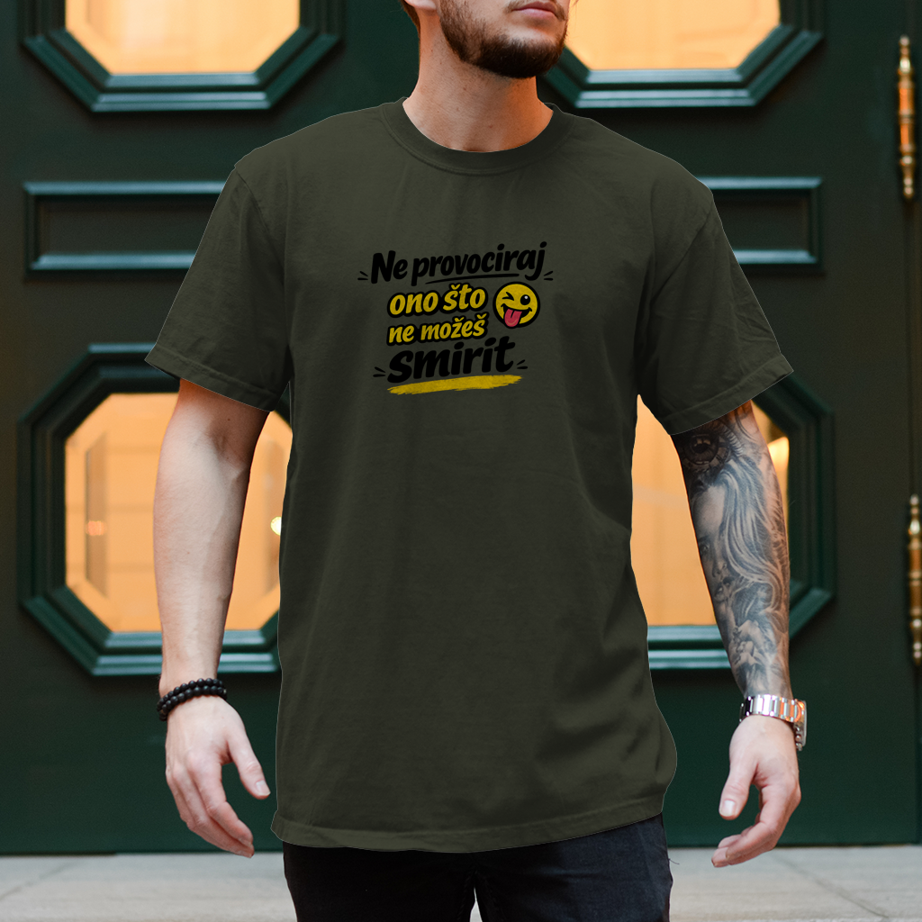 Herren T-Shirt Ne provociraj