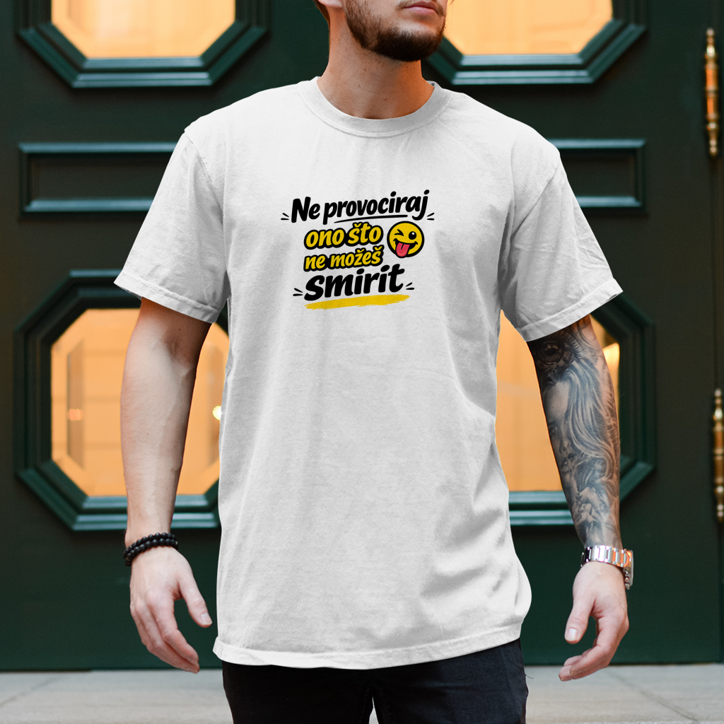 Herren T-Shirt Ne provociraj