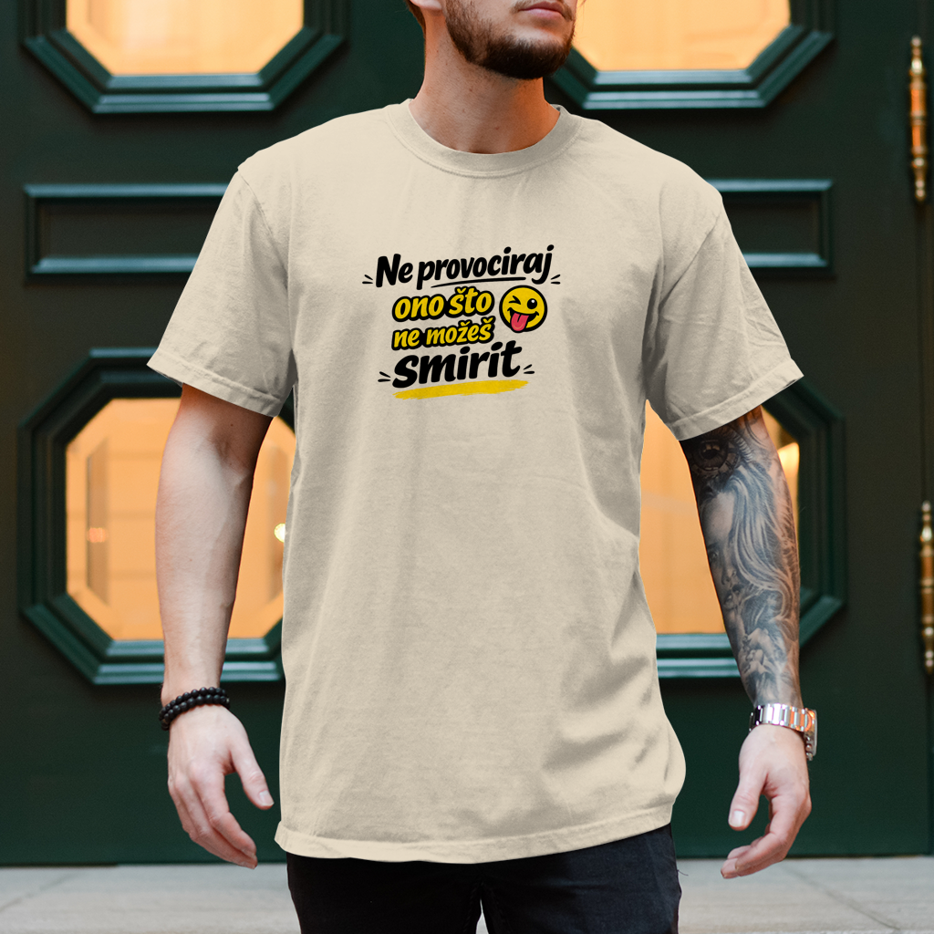 Herren T-Shirt Ne provociraj
