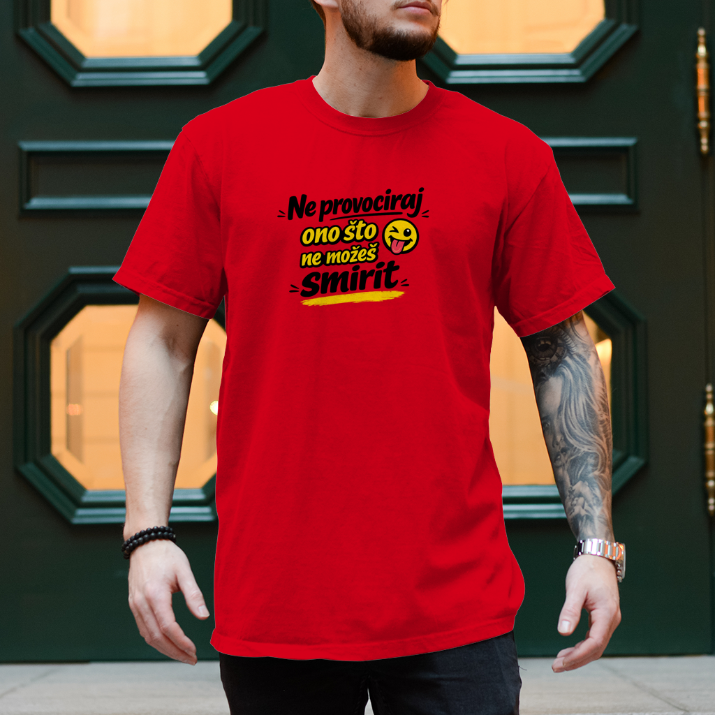 Herren T-Shirt Ne provociraj