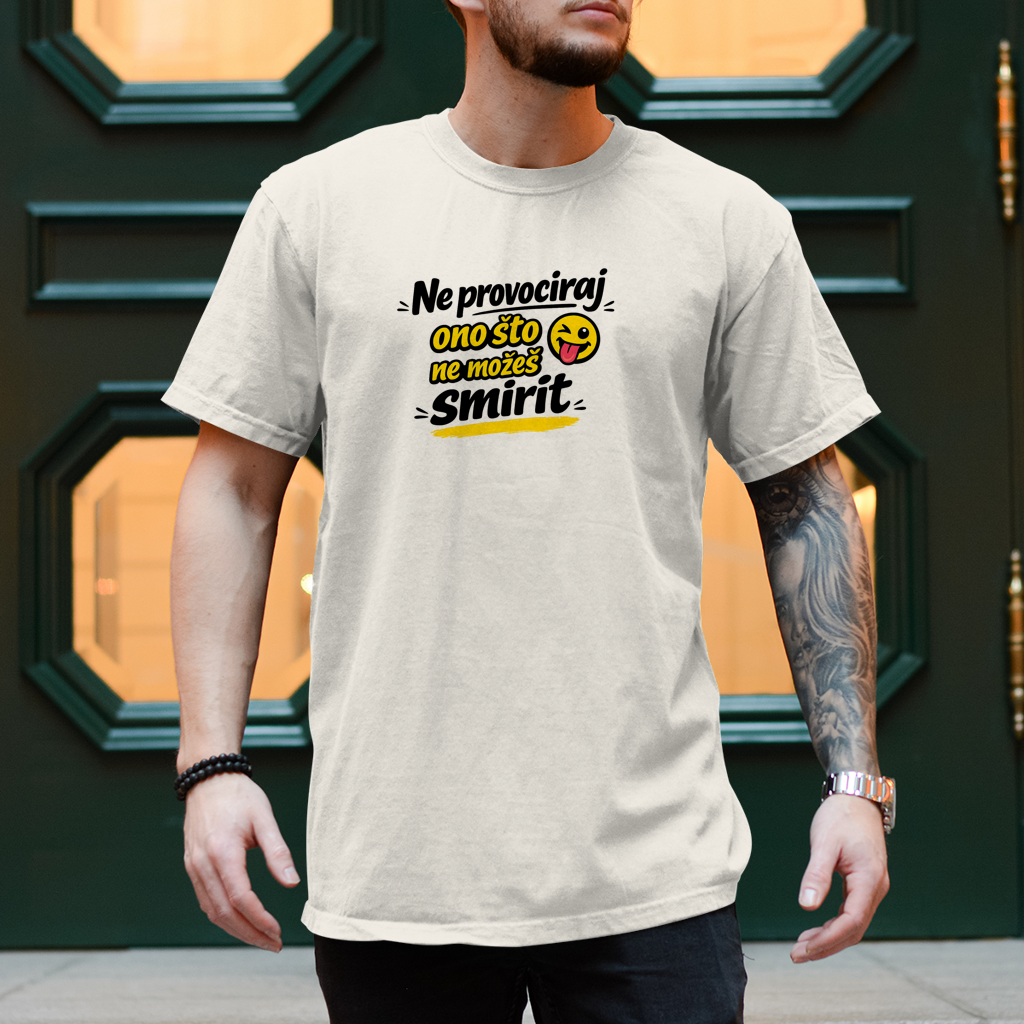 Herren T-Shirt Ne provociraj