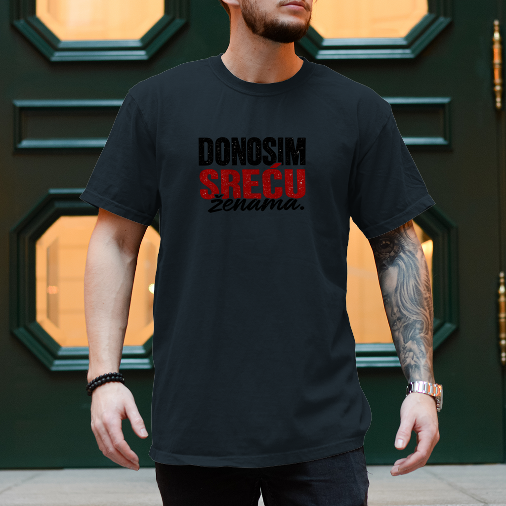 Herren T-Shirt Donosim srecu zenama