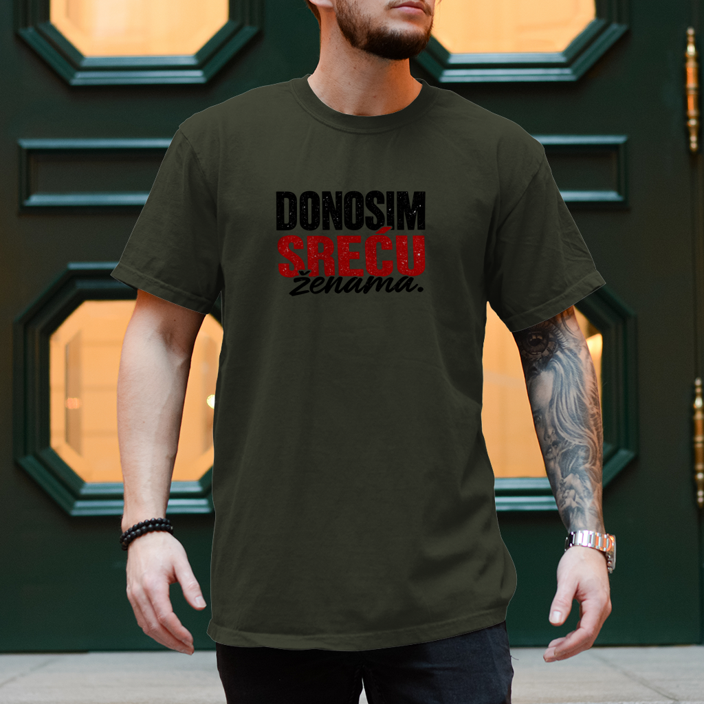 Herren T-Shirt Donosim srecu zenama