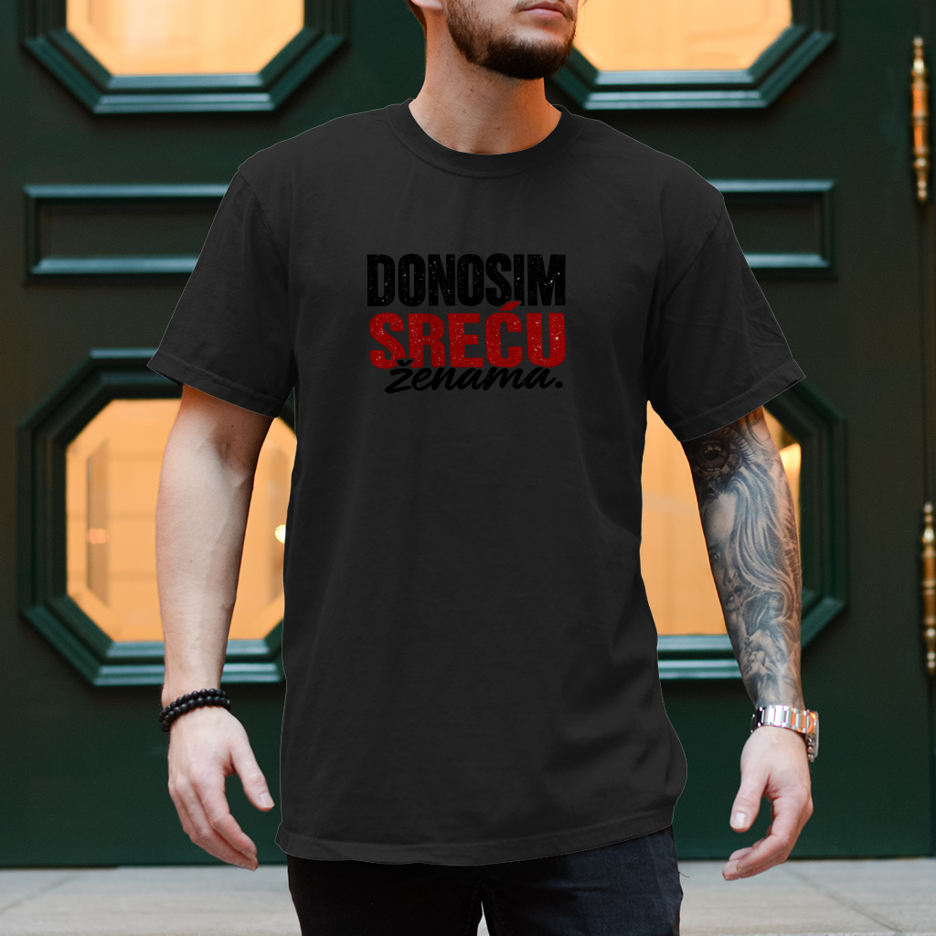Herren T-Shirt Donosim srecu zenama