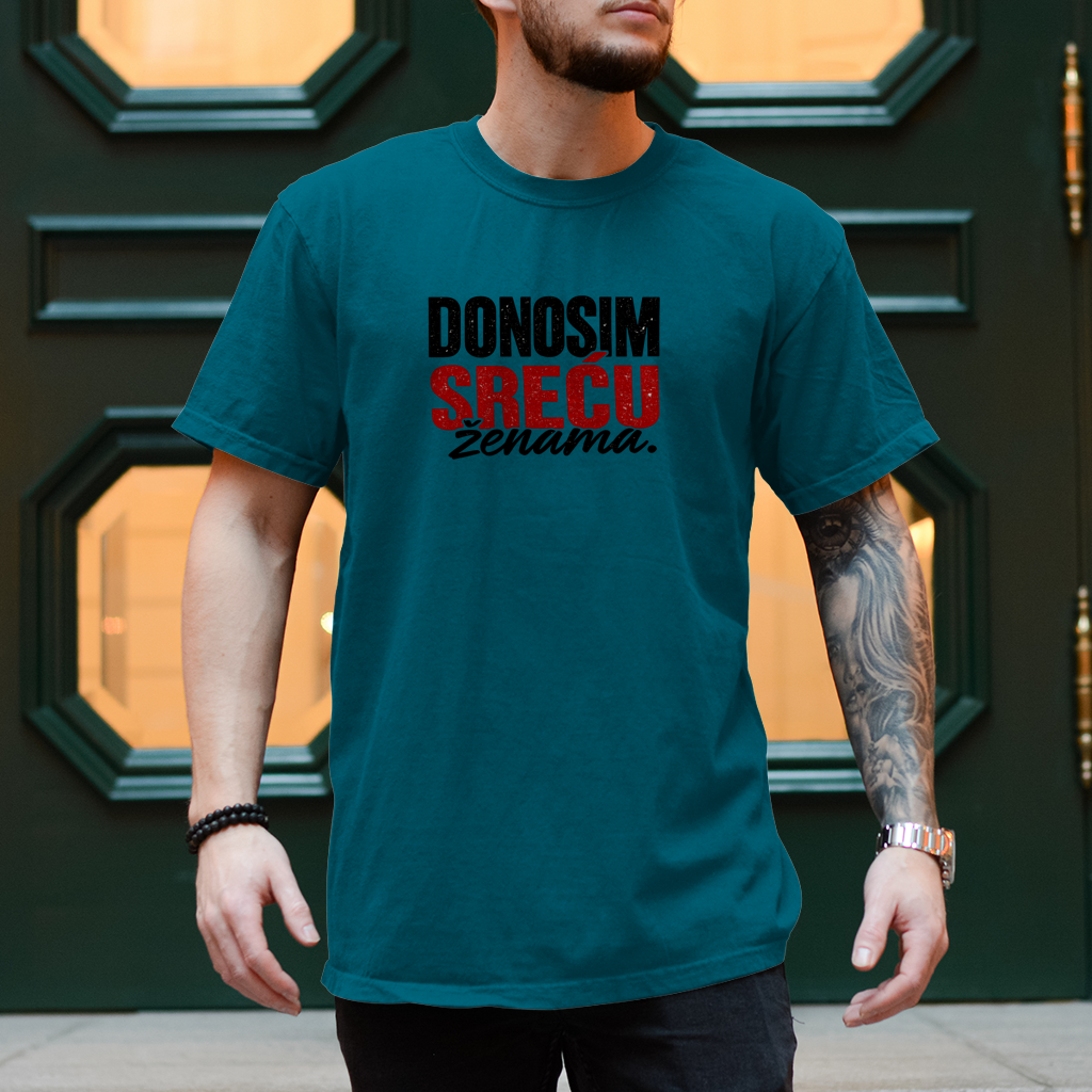 Herren T-Shirt Donosim srecu zenama