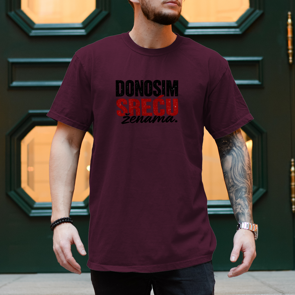 Herren T-Shirt Donosim srecu zenama