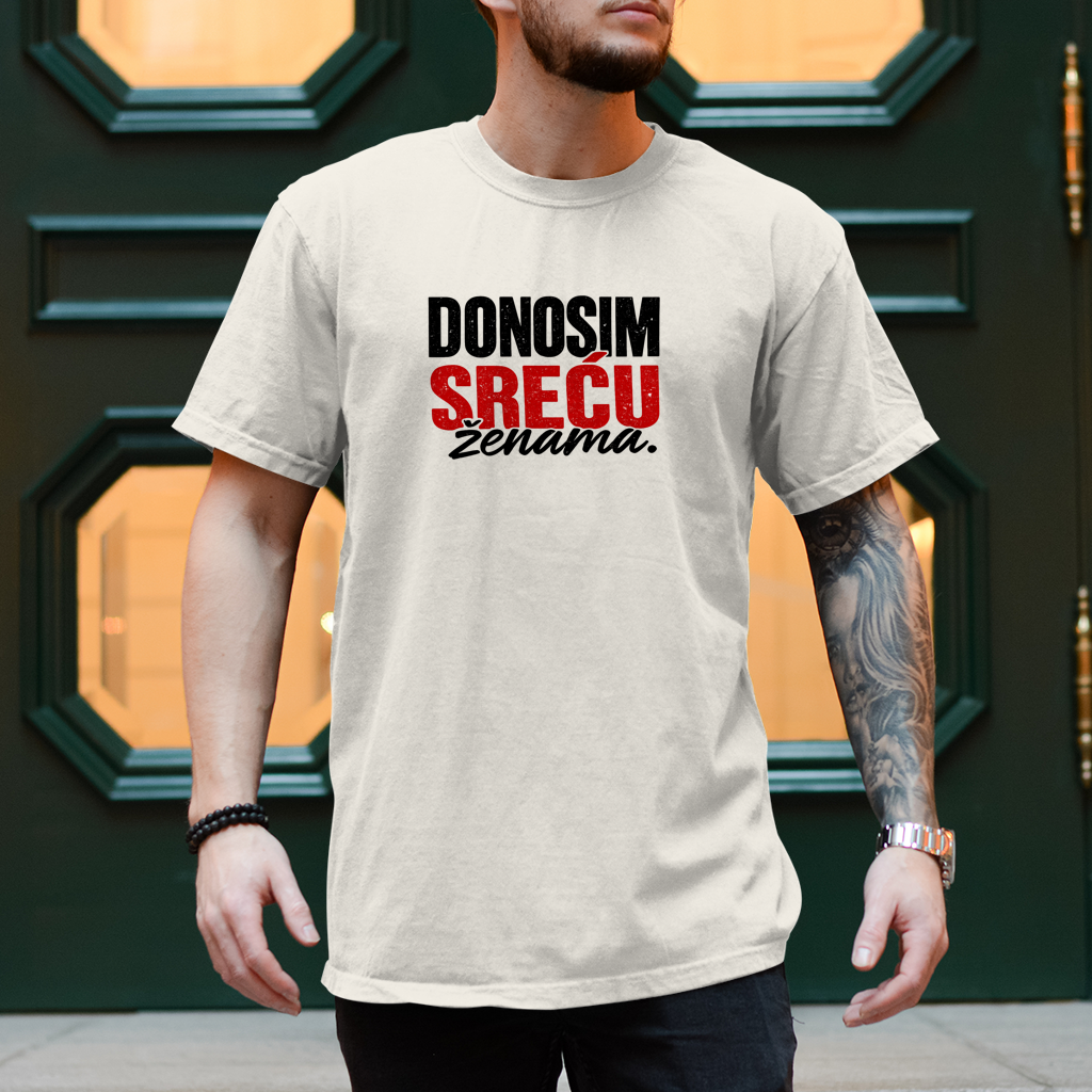 Herren T-Shirt Donosim srecu zenama