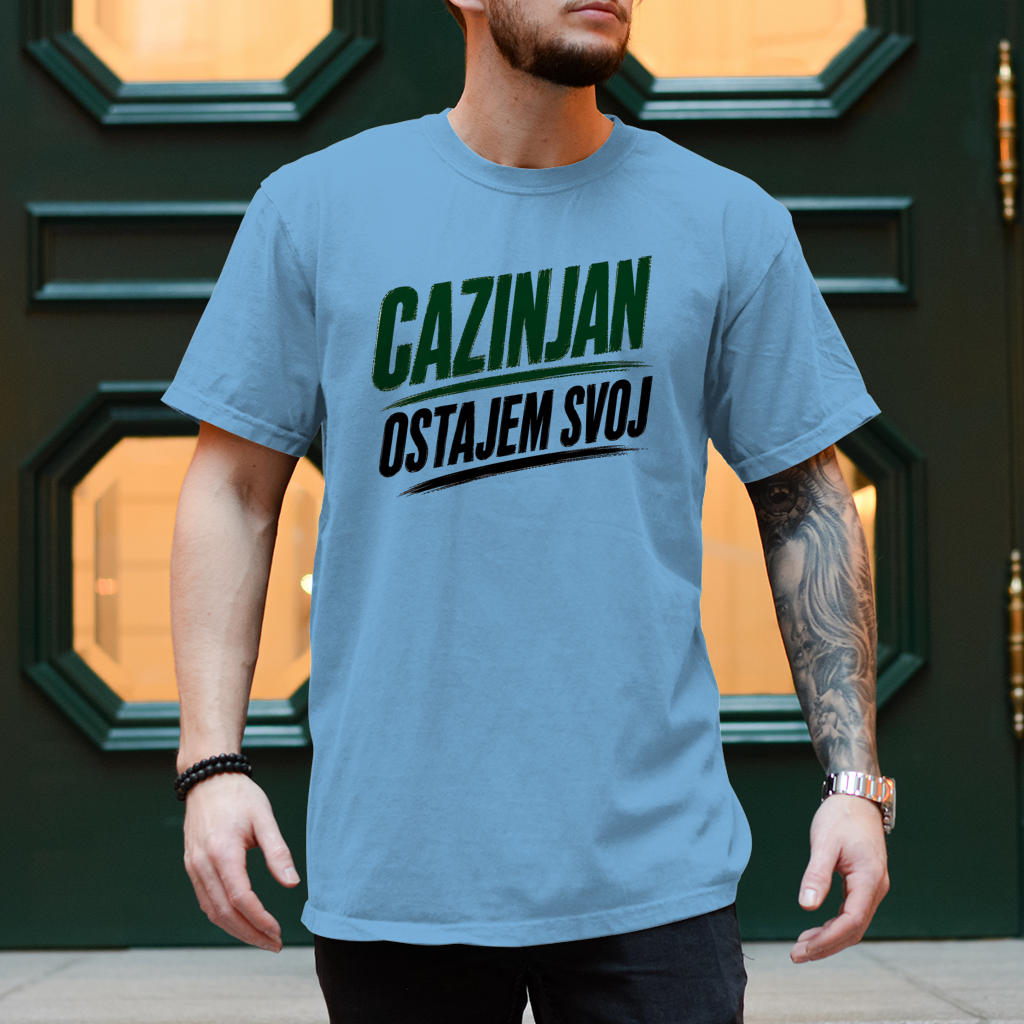 Herren T-Shirt Cazinjan ostajem svoj