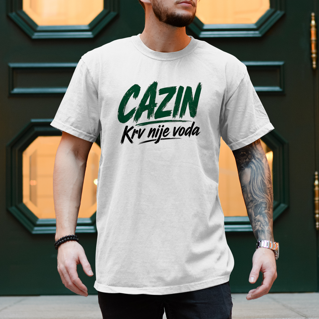 Herren T-Shirt Cazin krv nije voda