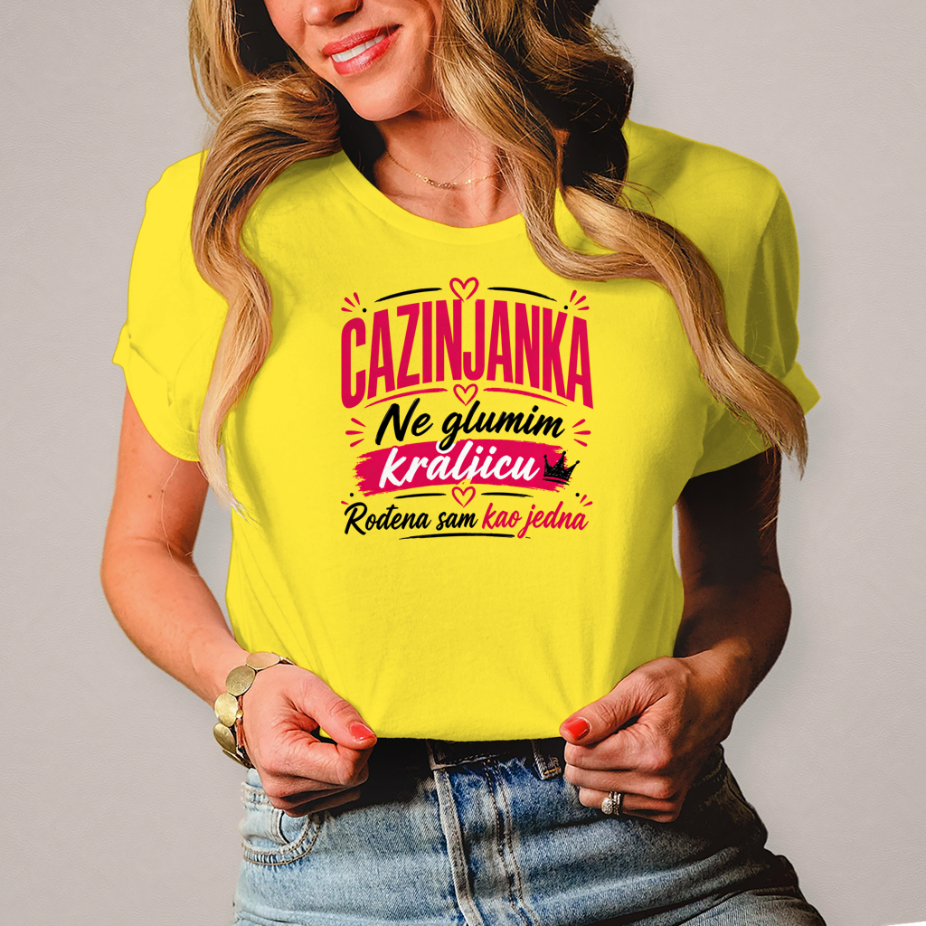 Damen T-Shirt Cazinjanka rodjena kraljica