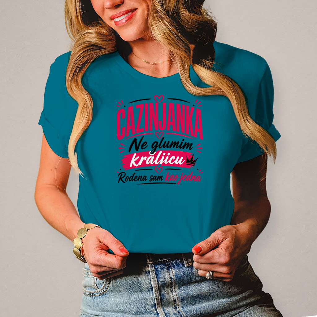 Damen T-Shirt Cazinjanka rodjena kraljica