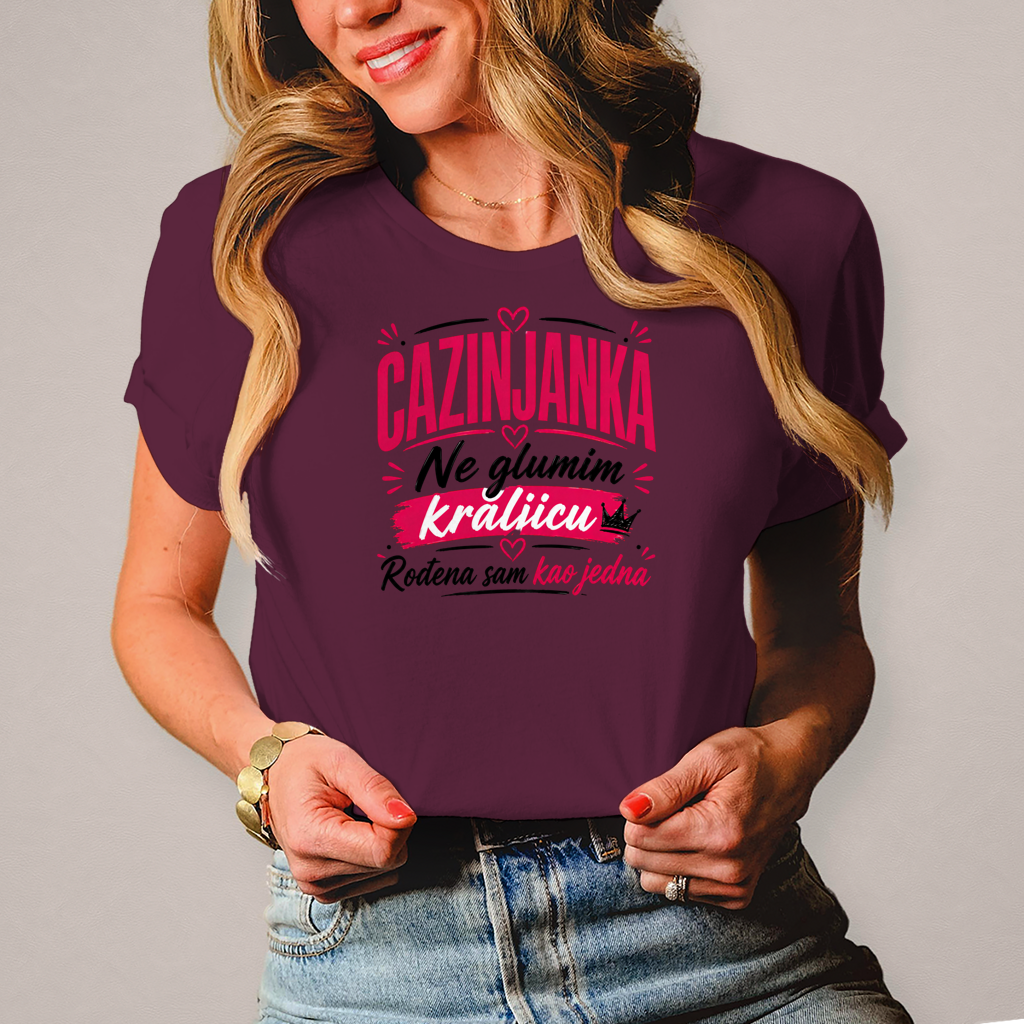 Damen T-Shirt Cazinjanka rodjena kraljica