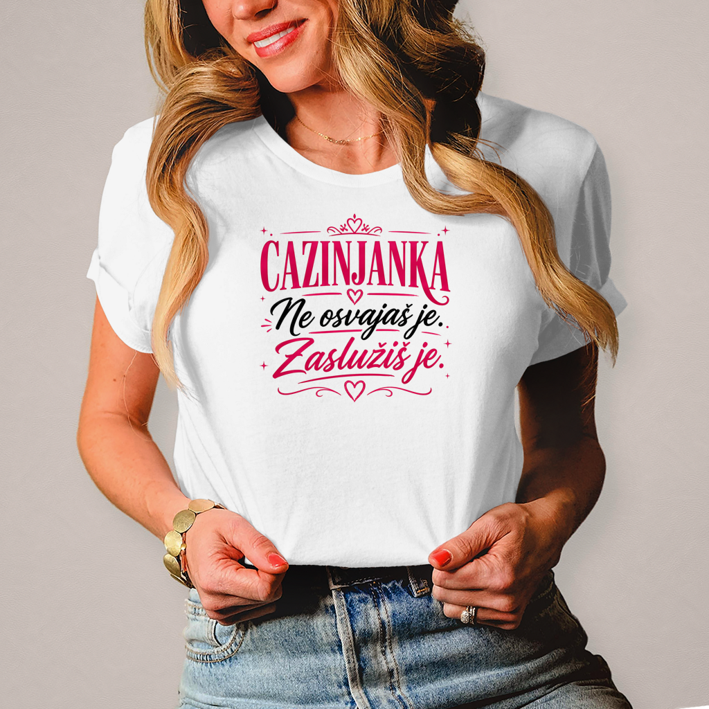 Damen T-Shirt Cazinjanka zasluzis je